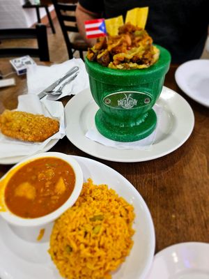 TriFongo, empanada, rice&beans at The Earthy Kitchen in Orlando