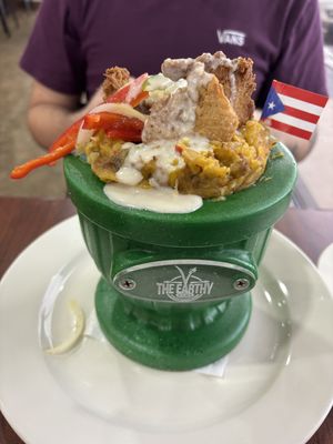 chicharrones trifongo  at The Earthy Kitchen in Orlando