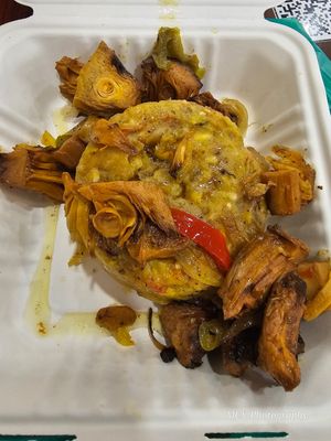Trifongo with jackfruit at The Earthy Kitchen in Orlando
