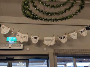 Sorry sometimes the weather here is pants at Loch Leven's Larder in Kinross