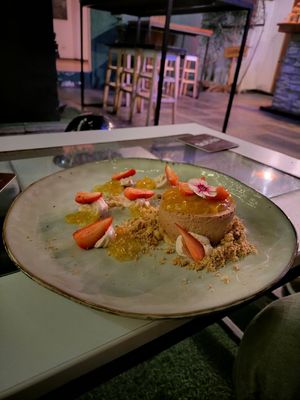 Mousse de chocolate at Lounge del Brujo Vegan Kitchen & Bar Cayma in Arequipa