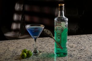 House cocktail: Diosa de Crowley at Lounge del Brujo Vegan Kitchen & Bar Cayma in Arequipa