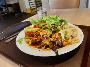 Self serving menu at Loving Hut - Na Porici in Prague