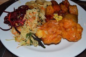 Buffet Dec 2016 at Loving Hut - Na Porici in Prague