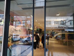 Outside at Loving Hut - Na Porici in Prague