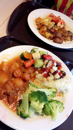 buffet at Loving Hut - Na Porici in Prague