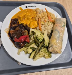 Buffet plate at Loving Hut - Na Porici in Prague