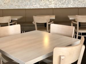 tables at Loving Hut - Na Porici in Prague