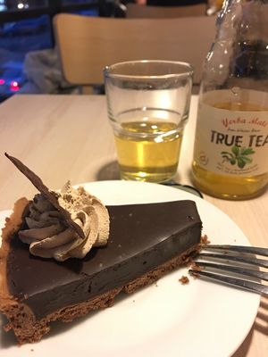 Delicious Vegan chocolate Cale  at Loving Hut - Na Porici in Prague
