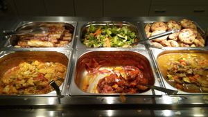 Buffet options at Loving Hut - Na Porici in Prague