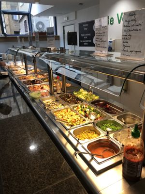 Buffet selection  at Loving Hut - Na Porici in Prague