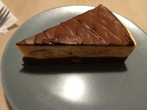 Caramel cake at Loving Hut - Na Porici in Prague