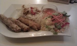 spring rolls at Loving Hut - Na Porici in Prague