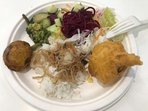 buffet  at Loving Hut - Na Porici in Prague