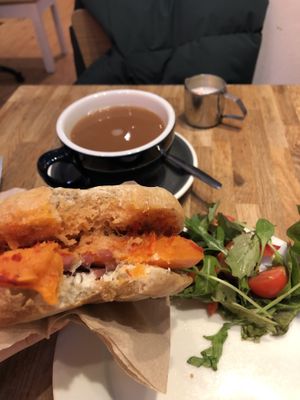Sweet potato sandwich   at The Kitchen on Pelham Street in Nottingham