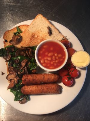 Vegan brekkie  at The Kitchen on Pelham Street in Nottingham