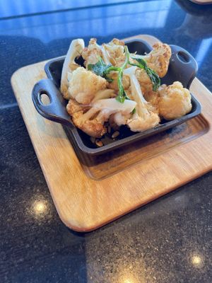 Cauliflower appetizer - gluten free and vegan  at JINYA Ramen Bar in San Jose