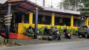 Entrance at Coffee Ideas in Auroville