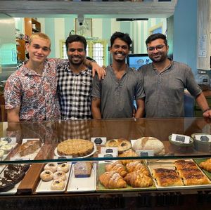 Barista team at Coffee Ideas in Auroville
