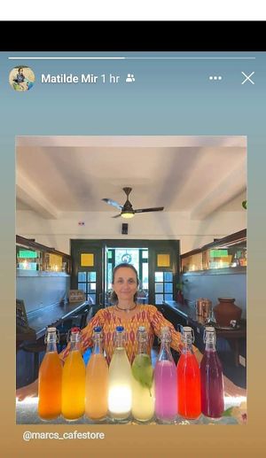 Kombucha ,Kéfir, Beet kvass, ginger ale, etc at Coffee Ideas in Auroville