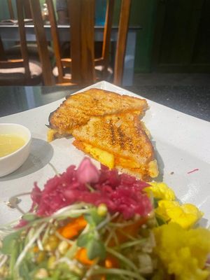 Vegan sobrassada at Coffee Ideas in Auroville