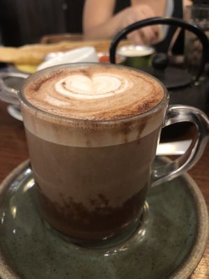 Hot chocolate  at Coffee Ideas in Auroville