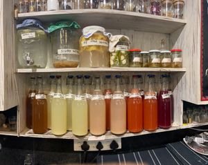fermentation counter at Coffee Ideas in Auroville