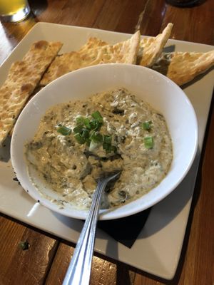 Artichoke dip!    at Bad Tattoo Brewing in Penticton