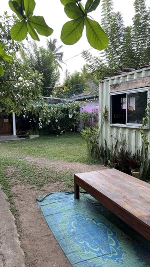 Outside   at Moochie's Cafe in Weligama