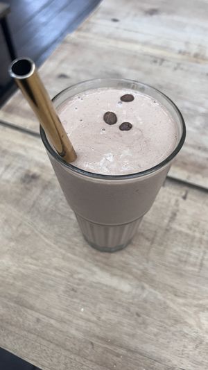 Morning boost   at Moochie's Cafe in Weligama