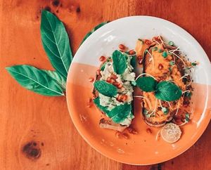 Toasts at Moochie's Cafe in Weligama