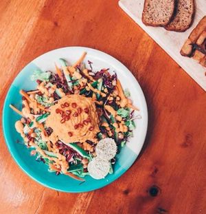 Corn fritters at Moochie's Cafe in Weligama