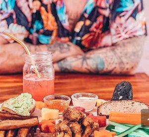 Mezze platter at Moochie's Cafe in Weligama