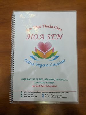 Menu! at Hoa Sen in Ho Chi Minh City