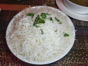 White rice to go along with my mutton soup at Bazil Kitchen in Central Singapore
