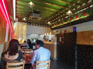 Restaurant interior at Bazil Kitchen in Central Singapore