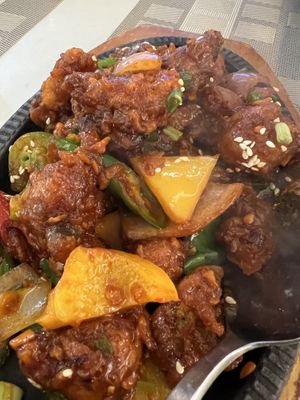 Honey sesame gobi  at Bazil Kitchen in Central Singapore