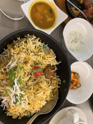 Chicken briyani 7/10- didn’t like the mock chicken  at Bazil Kitchen in Central Singapore