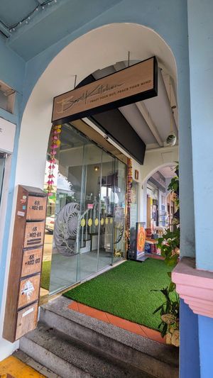 Entrance at Bazil Kitchen in Central Singapore