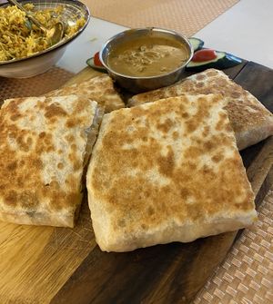 Chunky Chicken Murtabak  at Bazil Kitchen in Central Singapore