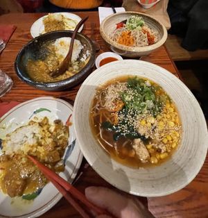 Japanese curry rice, shoyu ramen and bibimbap at Itadakizen in London