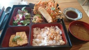 bento box £10/at lunch at Itadakizen in London