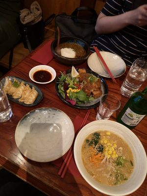 Gyoza, tofu nuggets, miso ramen and curry at Itadakizen in London