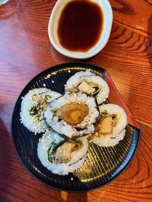 Tempura sushi   at Itadakizen in London