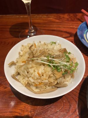 Japanese Mixed Vegetable Rice  at Itadakizen in London