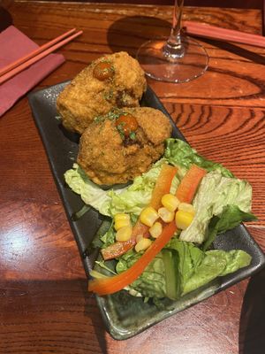 Tofu & Mushroom Croquettes  at Itadakizen in London