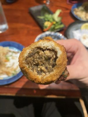 Tofu & Mushroom Croquette  at Itadakizen in London