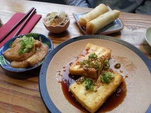 Tofu steak at Itadakizen in London