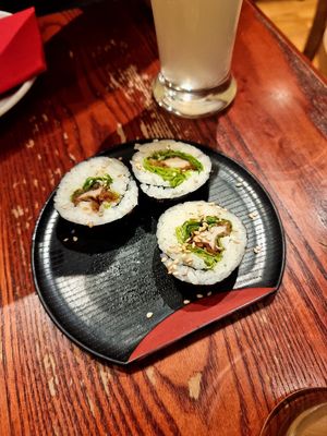 MAYO TEMPURA SUSHI ROLL at Itadakizen in London
