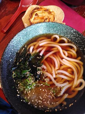Udon with tempura at Itadakizen in London